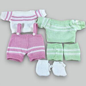 Coleco Cabbage Patch Kids Knit Sweater Outfits Jumper Leg Warmers Vintage 80s